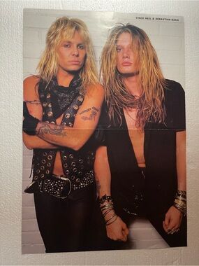 Mötley Crüe Pinup Featuring Vince Neil & Skid Row’s Sebastian Bach